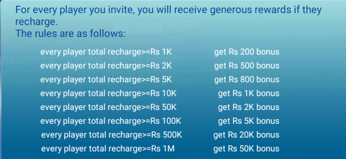 Dragon Club Share Reward Rules - Tiered referral rewards per invited player